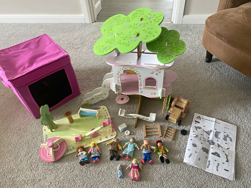 Elc rosebud wooden tree house - rosebud,